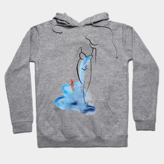 Sea Lover Hoodie by Maria Mi Art